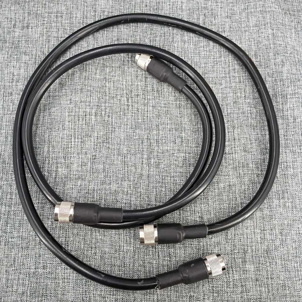 Set Of 2 LMR-400 3ft Type N Male to N Male 50 Ohm RF Coax Jumper Cable